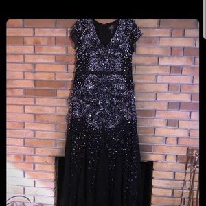 Adrianna papell beaded gown